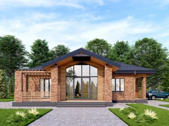 Одноэтажный дом с тремя спальнями, гаражом и вторым светом